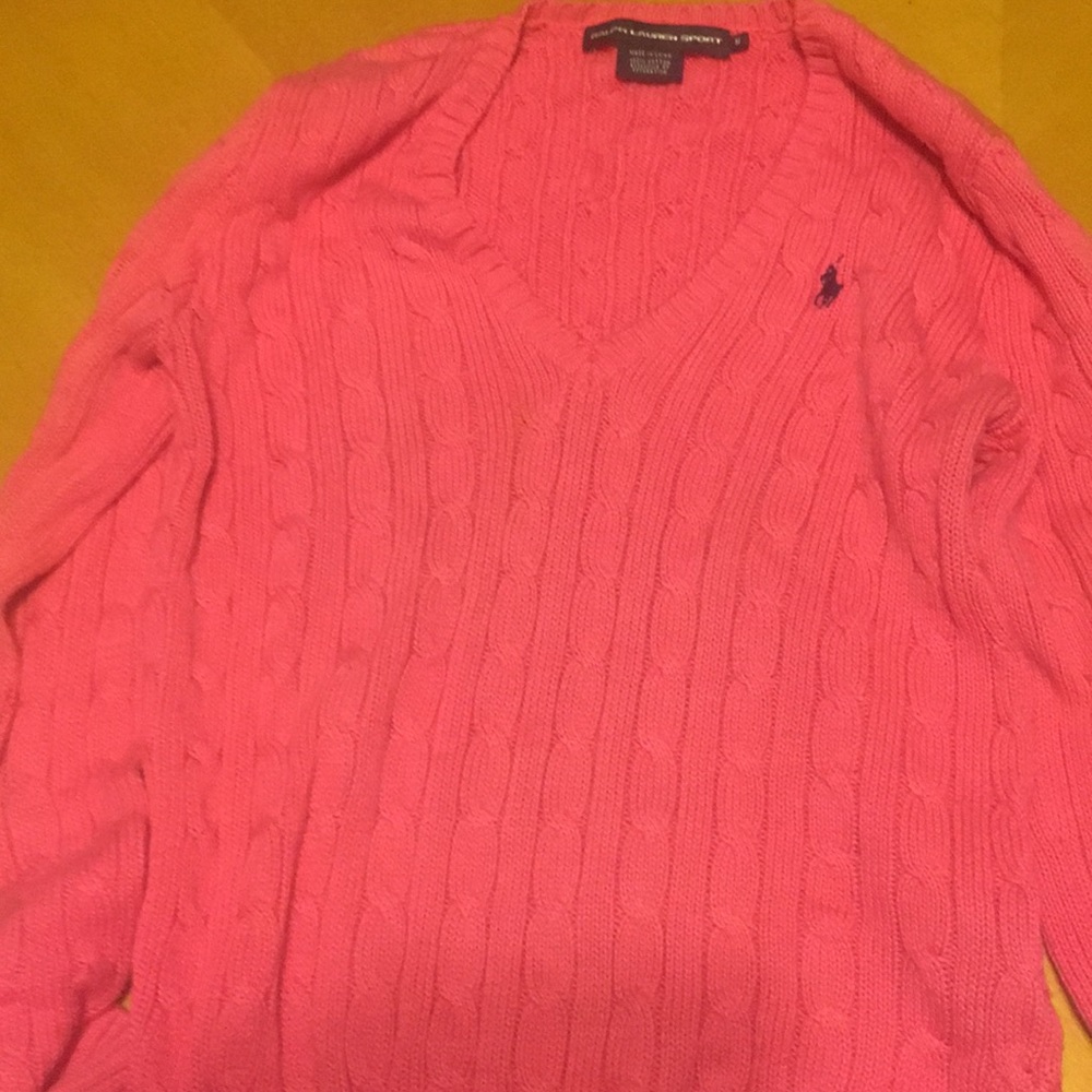 Authentic ralph Lauren pink sweater